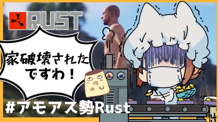 ドア破壊され物資とられたですわ！#アモアス勢Rust