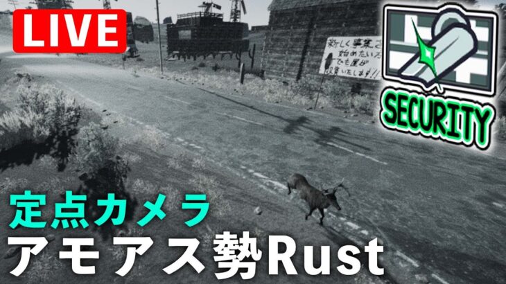 【LIVE】アモアスストリート 定点カメラ｜12時間配信【#アモアス勢Rust #アモアス勢Rustカメラ 】