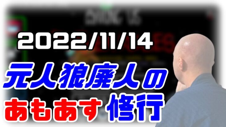 【among us】仙人のアモングアス修行 2022/11/14【終わったら二次会マリカ】
