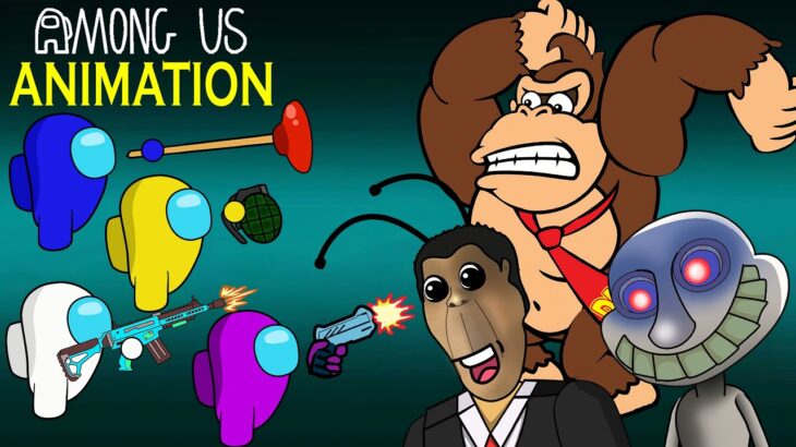 어몽어스 vs Donkey Kong, The Man From The Window | Among Us COLLECTION | KDC Toons AMONG US ANIMATION