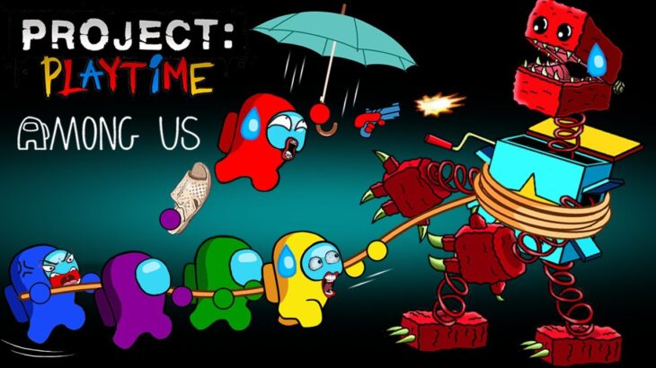 땅콩 어몽어스 How to catch Boxy Boo Project playtime 2 – Among Us Funny Animation