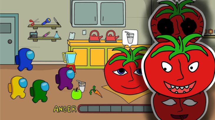 AMONG US vs MR TOMATOS || kiwis ANIMATION