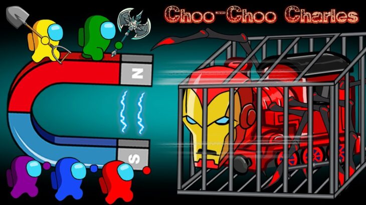 어몽어스 VS 추추찰스 아이언 맨 | Among Us VS Iron-man Choo Choo Charles in the cage | Among Us Animation