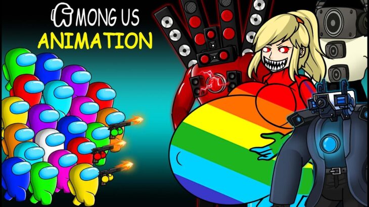 어몽어스 VS Giant Monster Samus Radiation Rainbow | AMONG US ANIMATION