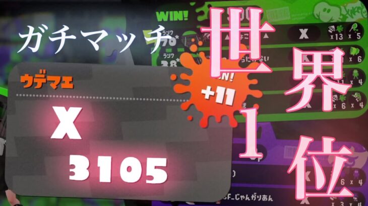 前人未踏のエリアXパワー3100　【スプラトゥーン２】