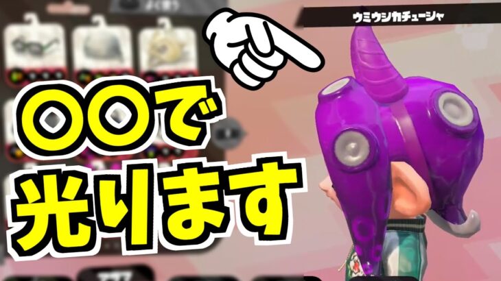 〇〇するだけ!!ある方法でこのギア光ります【スプラトゥーン2】