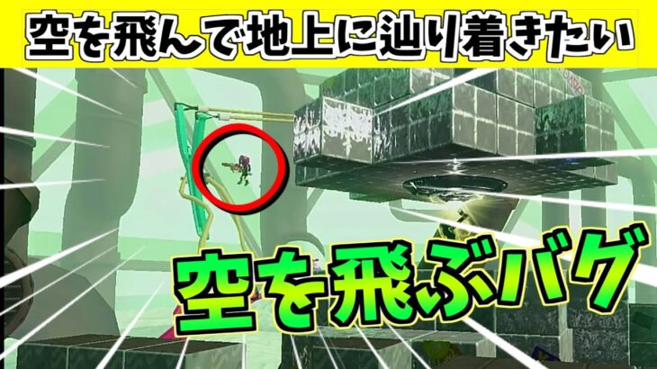 【スプラトゥーン２バグ】空飛べるらしいので挑戦してみた【Splatoon2　glitch】