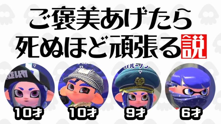 子供に「勝ったらご褒美あげる」と言えば死ぬほど頑張る説ｗｗｗ【スプラトゥーン2】