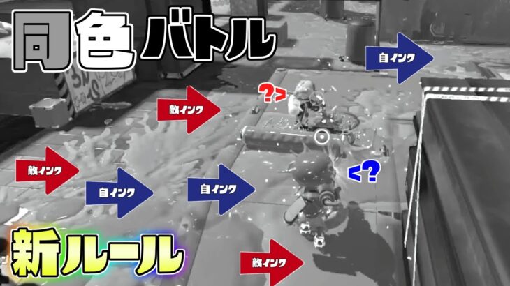 【新ルール】誰でも簡単に同じインクの色で戦える!?同色バトル！【スプラトゥーン3】