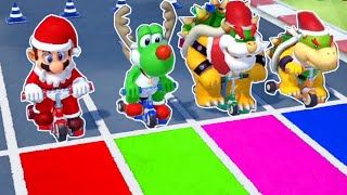 【スーパーマリオパーティ】全て4人実況ミニゲームマリオVsヨッシーVsクッパ VsクッパJr (CPU｢たつじん」)