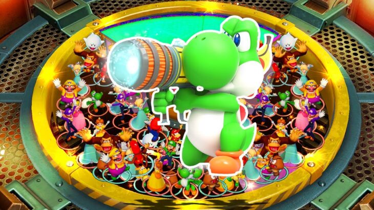 Super Mario Party – 2 vs 2 Minigames – Mario and Diddy Kong vs Luigi and Yoshi