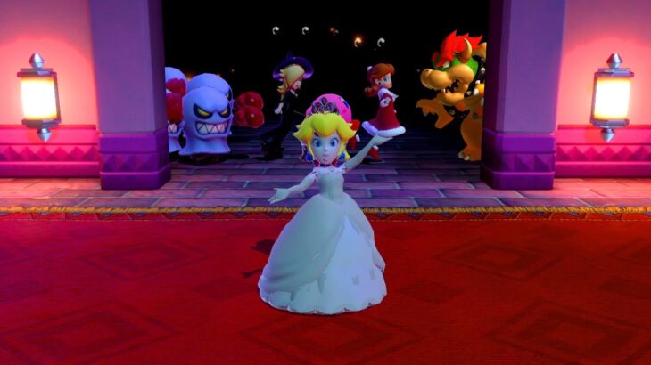 【スーパーマリオパーティ】ミニゲームピーチ結婚式VsデイジーVsロザリーナ ハロウィンVsカービィ(CPU最強 たつじん)