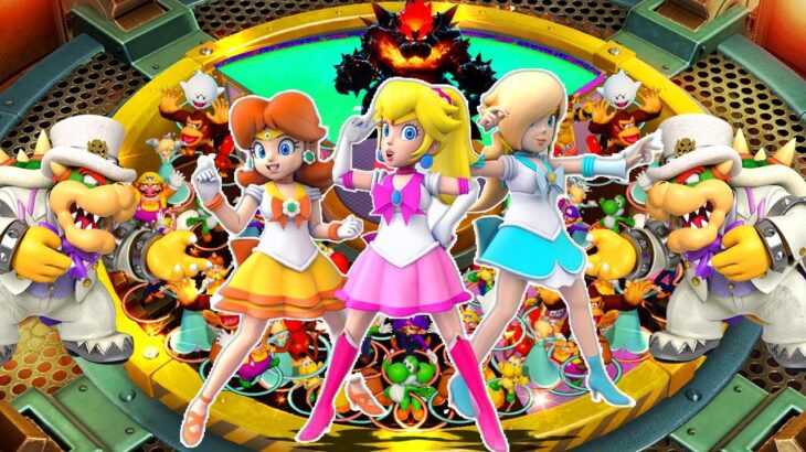 Super Mario Party – Princess and Prince Battles – Daisay and Rosalina vs Mario and Luigi