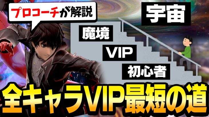 【必見】全キャラVIP到達への最短ルートと魔境へのステップアップに必要なスキルを解説します！【スマブラSP】