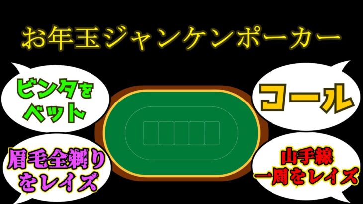 【前編】お年玉×ジャンケン×ポーカー×罰ゲーム＝神回【flat-工房】