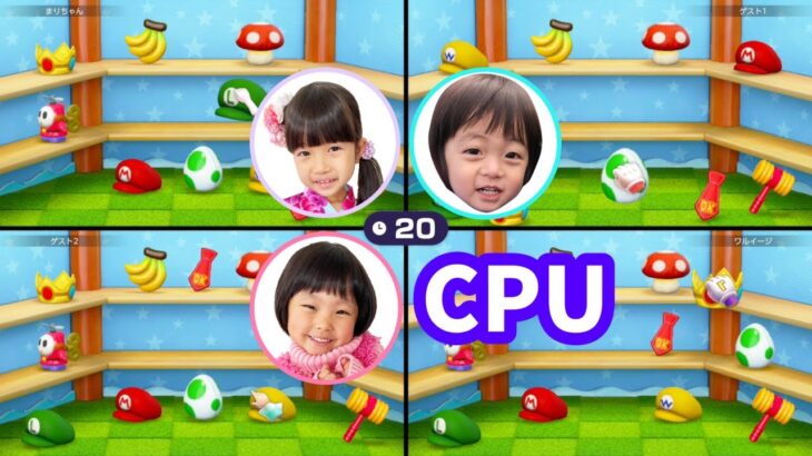 【マリオパーティスーパースターズ】3人でミニゲーム対決！　誰が強い？　ゲーム実況　教育【まりちゃんいずちゃんチャンネル】