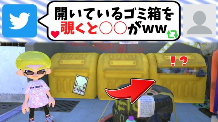 ハイカラシティのゴミ箱を覗くととんでもないモノが居たww【スプラトゥーン3】