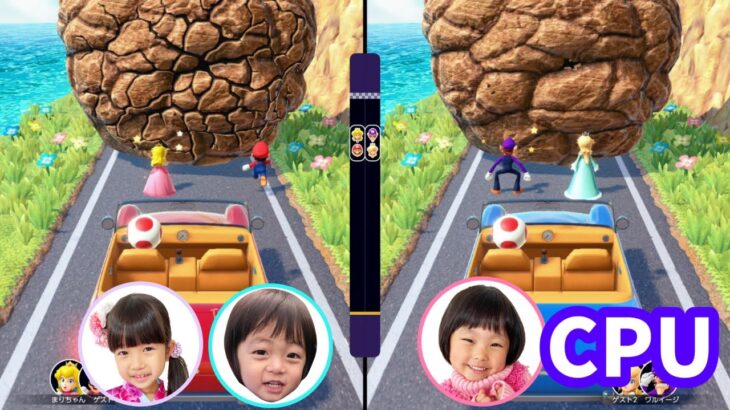 【マリオパーティスーパースターズ】3人でミニゲームの実況をやってみたらやっぱりケンカ！　誰が勝つのか？　教育【まりちゃんいずちゃんチャンネル】