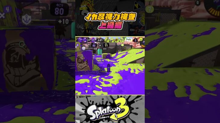 見えたらすごい！？ イカニンジャ視力検査 part5 【スプラトゥーン3】【Splatoon3】#short