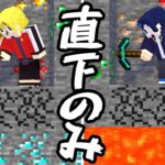 直下掘りだけで全レア鉱石を見つけられなかった人が罰ゲームです【マインクラフト】