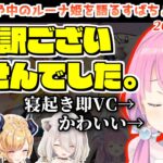 コラボに寝坊し寝起きでガチ謝罪すルーナ姫かわいい【2023.06.08/すばちょこるなたん/ホロライブ切り抜き】