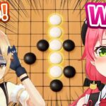 The Weakest Gomoku Player Miko Defeats Mel in Lightning Speed [Hololive/Eng sub]