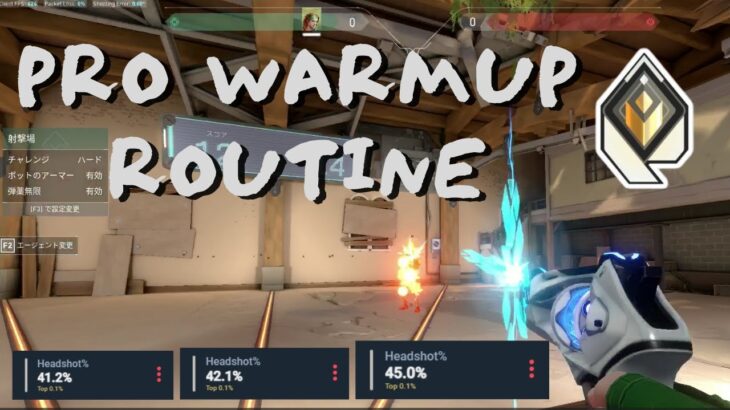 【エイム強化】HS40%↑プロのWarmup Routineを公開【VALORANT/ヴァロラント】