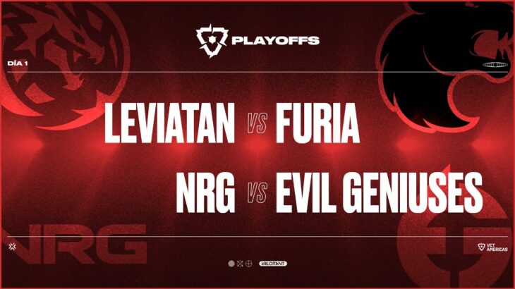 #VCTAmericas | LEV vs FUR // NRG vs EG | Playoffs Día 1 | Esports | VALORANT