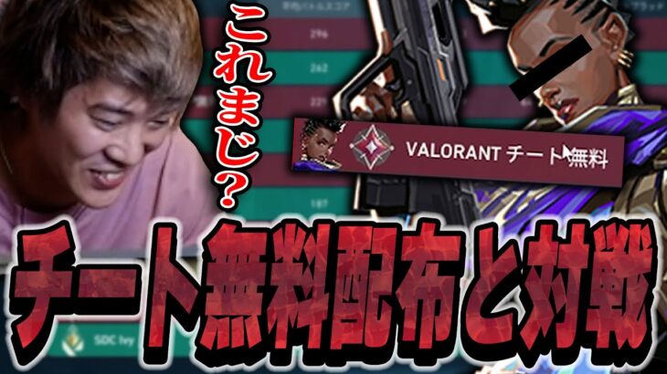 チート無料配布と遭遇！？ヤバすぎる名前の奴いたｗｗｗｗ【VALORANT】