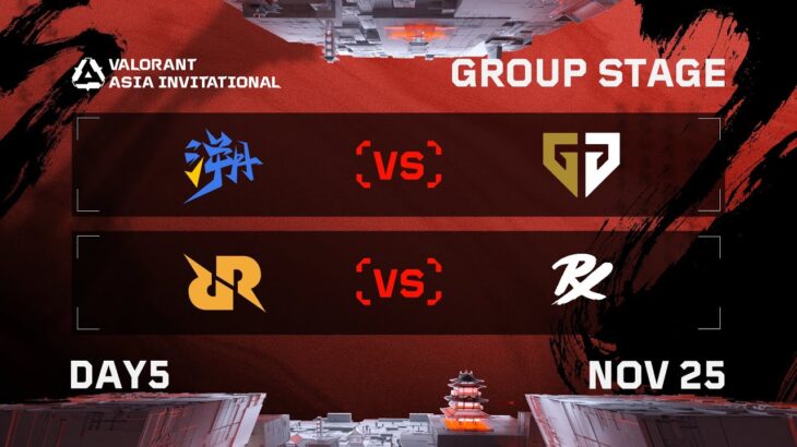 TE vs GEN – RRQ vs PRX – Group Stage – DAY 5 – VALORANT Radiant Asia Invitational