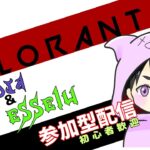 VALORANT ガチ初心者配信！　参加型コンペ！参加人数10人以上でカスタム！【初心者につき行動注意ｗ】※参加概要確認してください