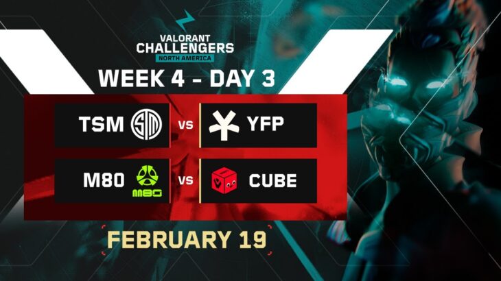 🔴 Day 10 | A | Week 4 | CHALLENGERS NA | Swiss Stage | [TSM vs YFP] – [M80 vs CUBE]