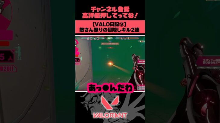 【 #VALORANT 】敵台パン目隠しキル2連 #ヴァロラント #新人Vtuber #ゲーム実況 #shorts