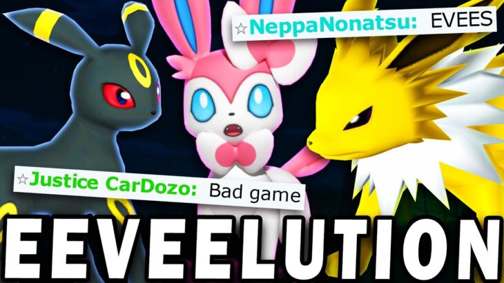 I USED AN EEVEELUTION TEAM IN POKEMON SCARLET AND VIOLET