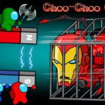 어몽어스 VS 추추찰스 아이언 맨 | Among Us VS Iron-man Choo Choo Charles in the cage | Among Us Animation