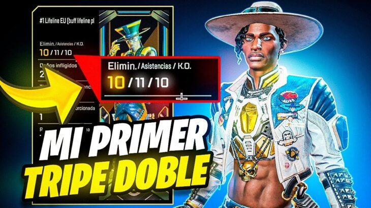 ¡MI PRIMER TRIPLE DOBLE DIGITO de KILLS/ASISTENCIAS/K.O! en APEX LEGENDS