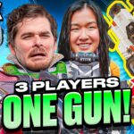 3 Players 1 Gun Challenge Ft. Crylix | TSM Apex Legends