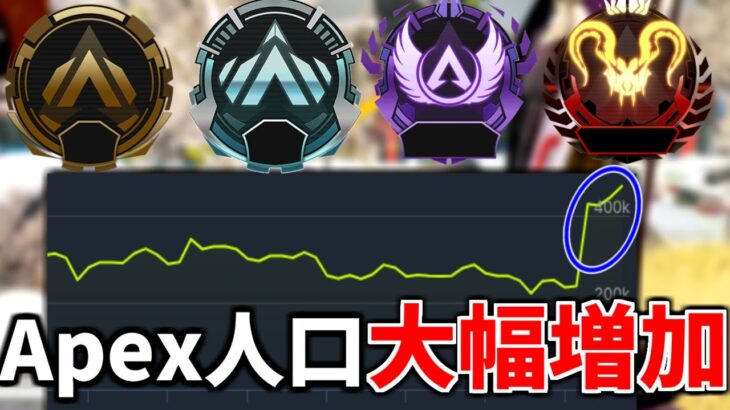 Apex新シーズンのランク大改革でプレイ人口が爆発的に回復した件