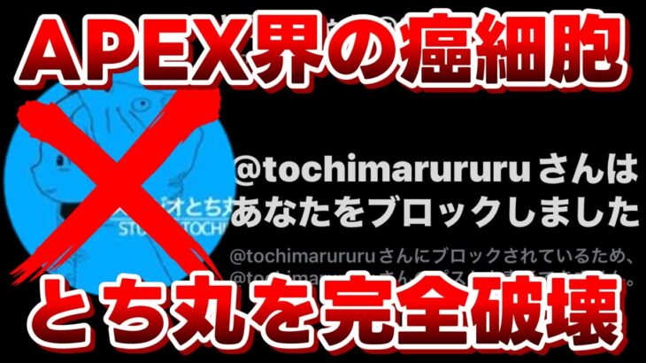 【とち丸完全論破】規約違反の塊で有名なとち丸が喧嘩売ってきたから完膚無きまでにボコボにしてやったwww【APEX LEGENDS】