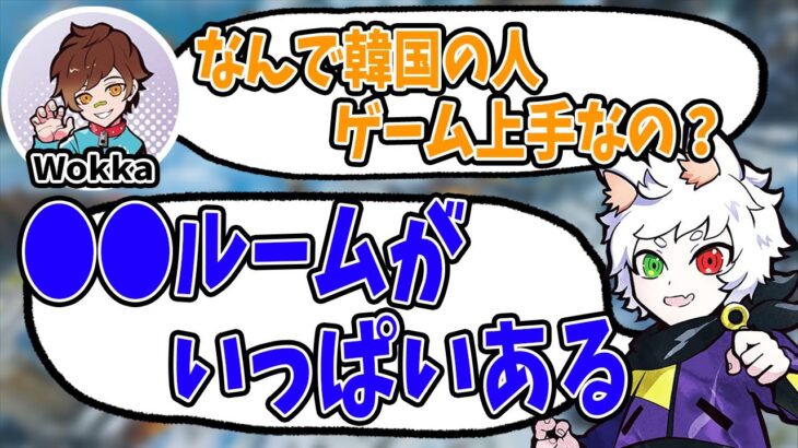 【Ras／切り抜き】韓国勢が強い理由は街中にたくさんある”〇〇ルーム”のおかげ！？【APEX】