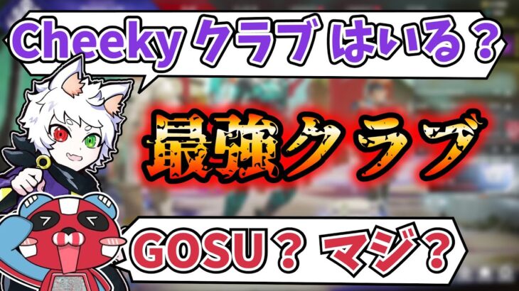 【Ras切り抜き】Cheekyを最強クラブ「GOSU」に招待するRas【APEX】