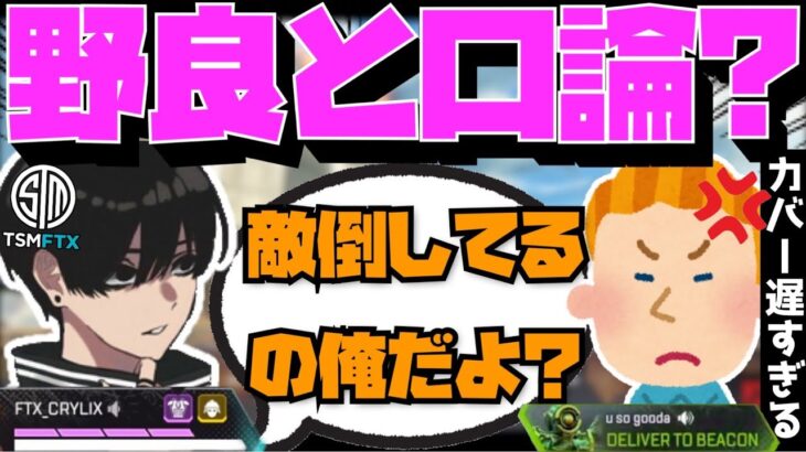 【Crylix】「お前何言ってんの？」即落ちした海外野良と口論する(?)最強の17歳【日本語字幕】【Apex】【Crylix/切り抜き】