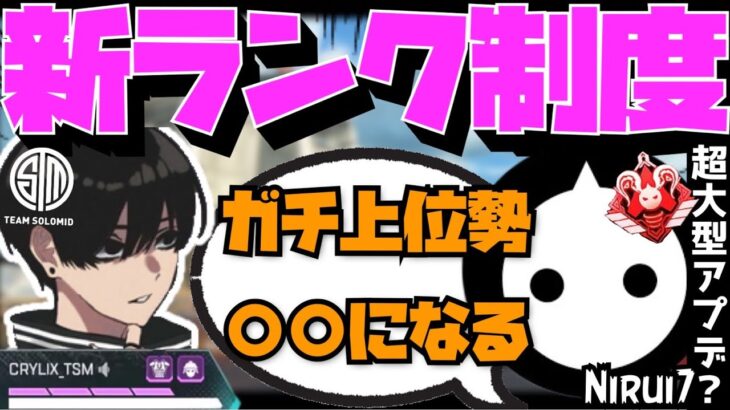 【Crylix】1年振りの絡み！？NIRUさんと新ランクシステムについて語るCRYLIX【日本語字幕】【Apex】【Crylix/切り抜き】