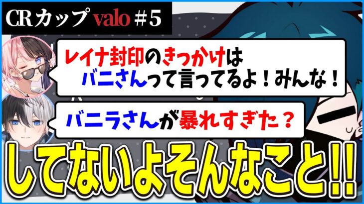 【CRカップvalo】レイナ禁止のきっかけ！？と噂されてるらしいVanilLaさん【CR VALORANT 切り抜き #バニラ切り抜き】