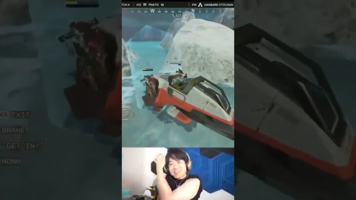 神プレイ過ぎｗｗ 世界大会でDogmaが見せた180度回転トライデントに衝撃を受けるTIE Ru | Apex Legends  #Shorts