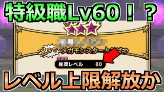 【ドラクエウォーク】特級職レベル60へ上限解放か？Twitterで話題の情報について！