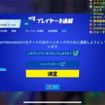 チーターを見つけたので通報しました【フォートナイト】