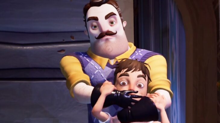 THE NEIGHBOR KIDNAPPED A CHILD AND PULLED HIM INTO HIS BASEMENT. – Hello Neighbor 2