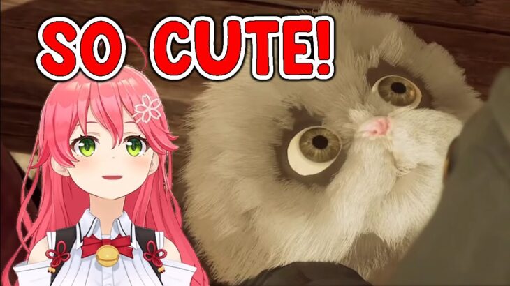 Miko can’t stop smiling at cute animals in Hogwarts Legacy