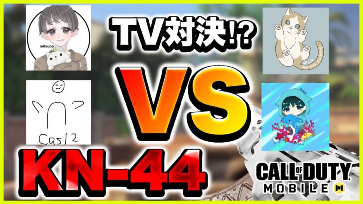 【Codモバイル】TV vs TV!!まさかの全員野良でマッチングw【KN-44 カスタム】